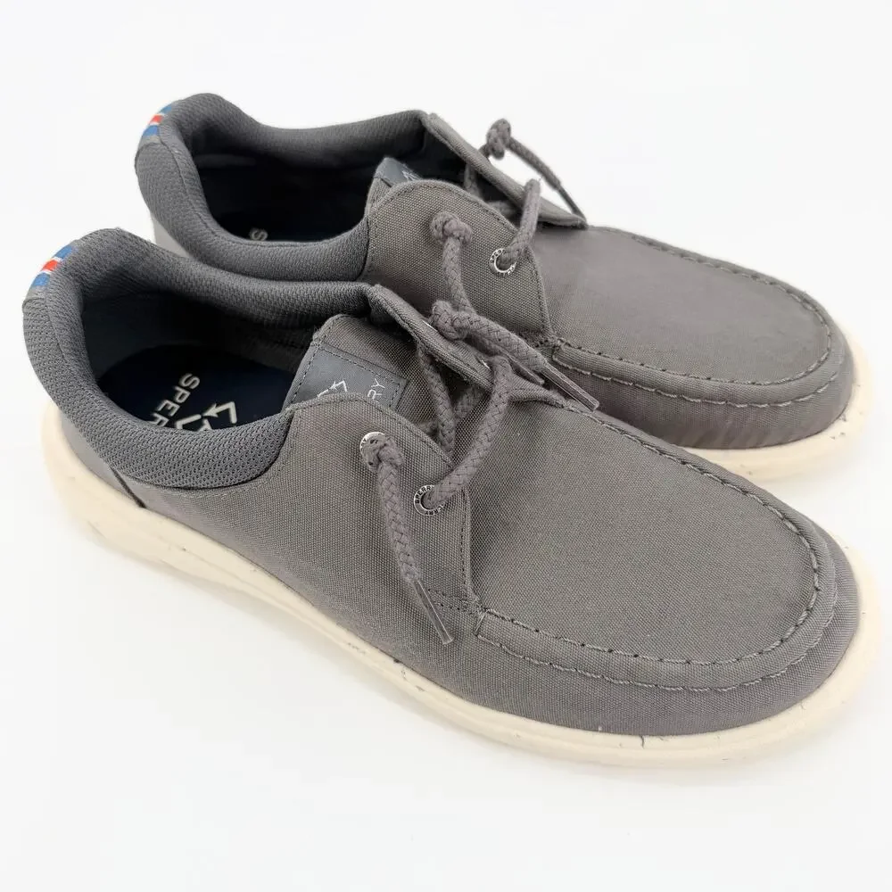 Sperry Grey Canvas Boat Shoe Women’s Size 9 NWOT Comfort Travel Lightweight NWOT